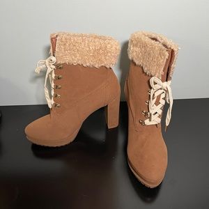 Brown booties